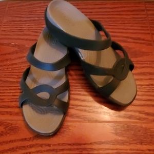 Crocs Black & Smoke Meleen Twist Sandal